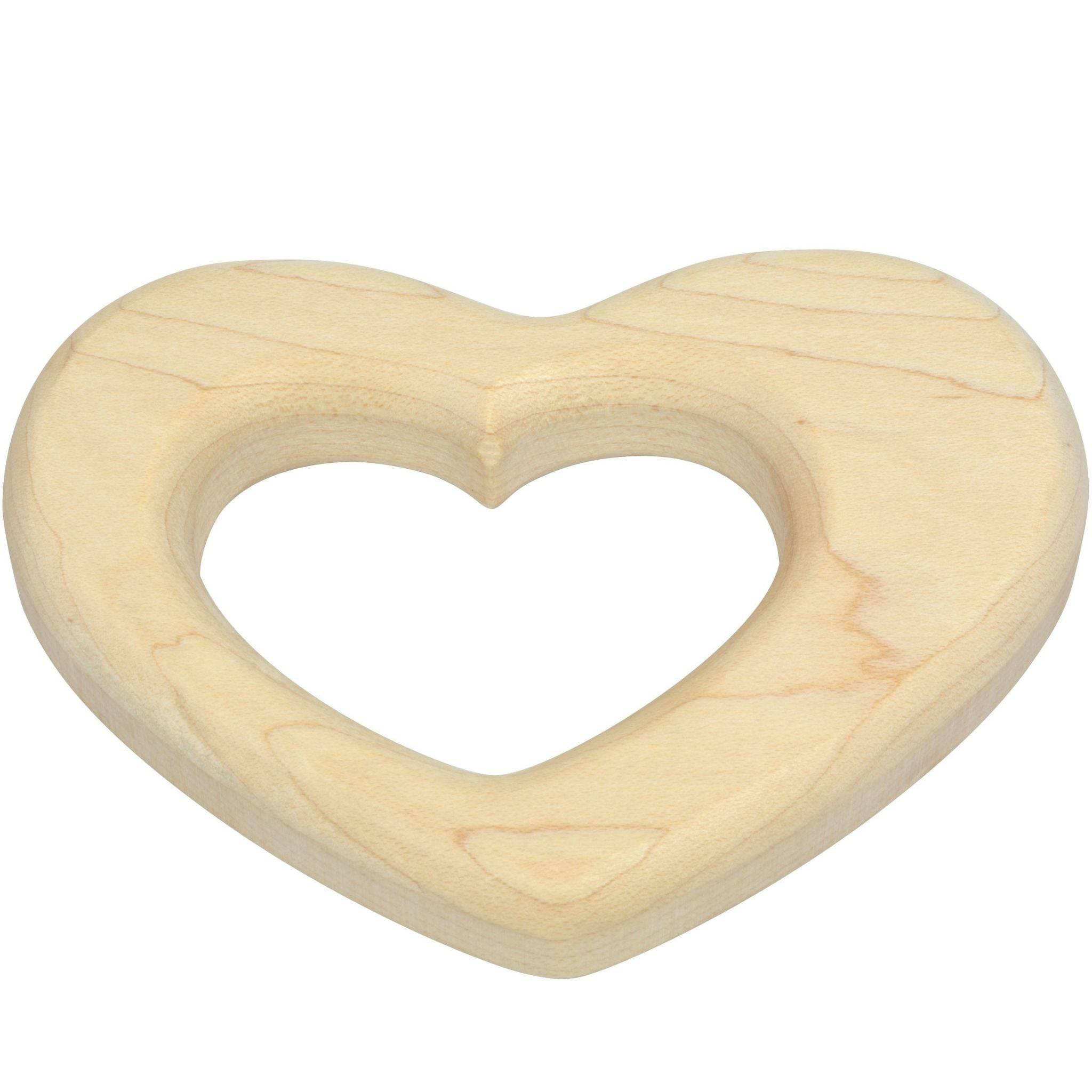 Wooden Heart Baby Teether