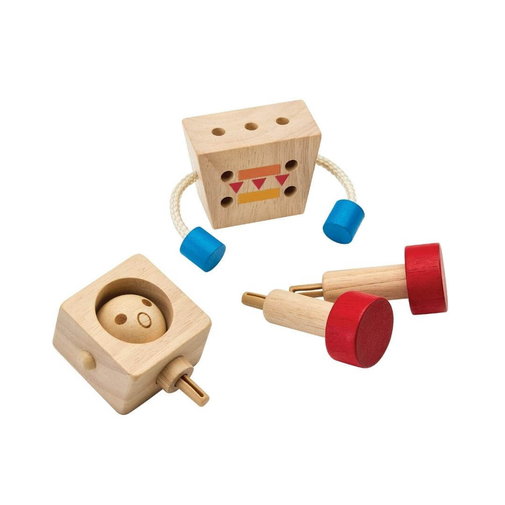 Moodbot Wooden Robot