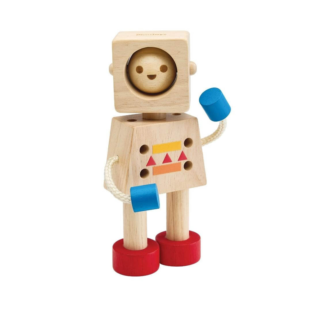 Moodbot Wooden Robot