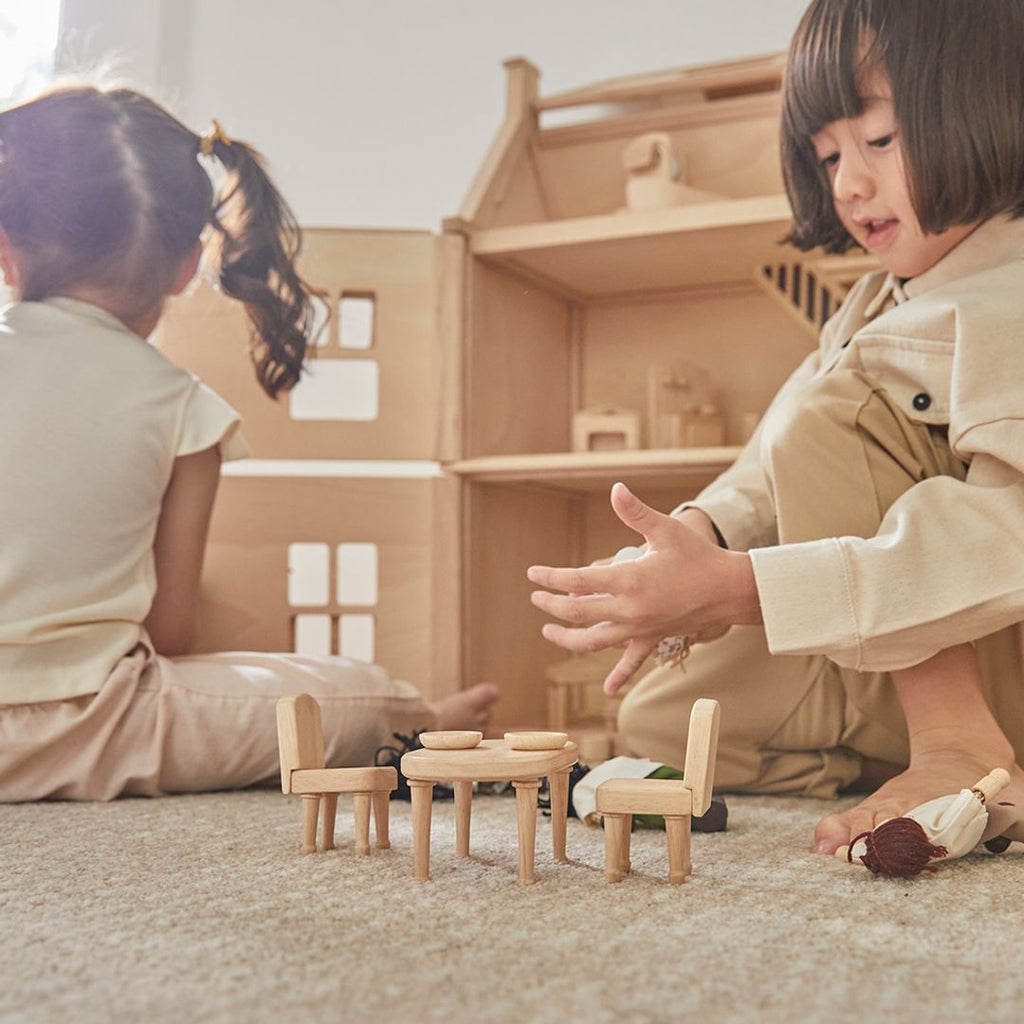 Victorian Wooden Dollhouse Furniture Set