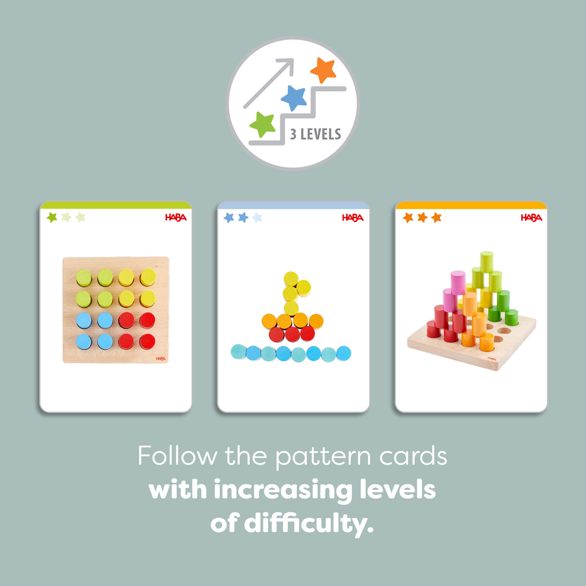 Colorful Towers Wooden Stacking Game