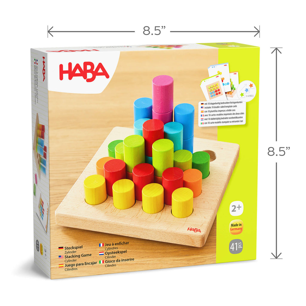 Colorful Towers Wooden Stacking Game