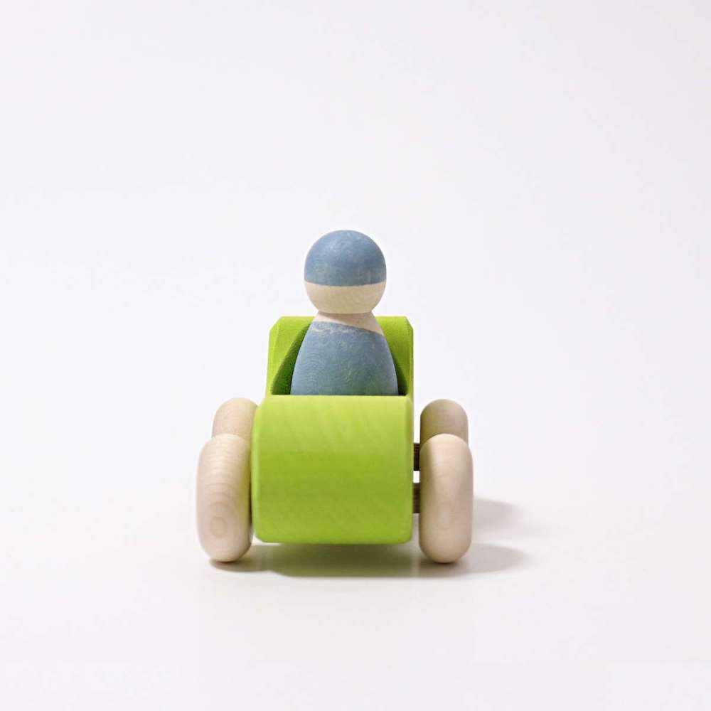 Small Green Convertible - Wooden Toy Car