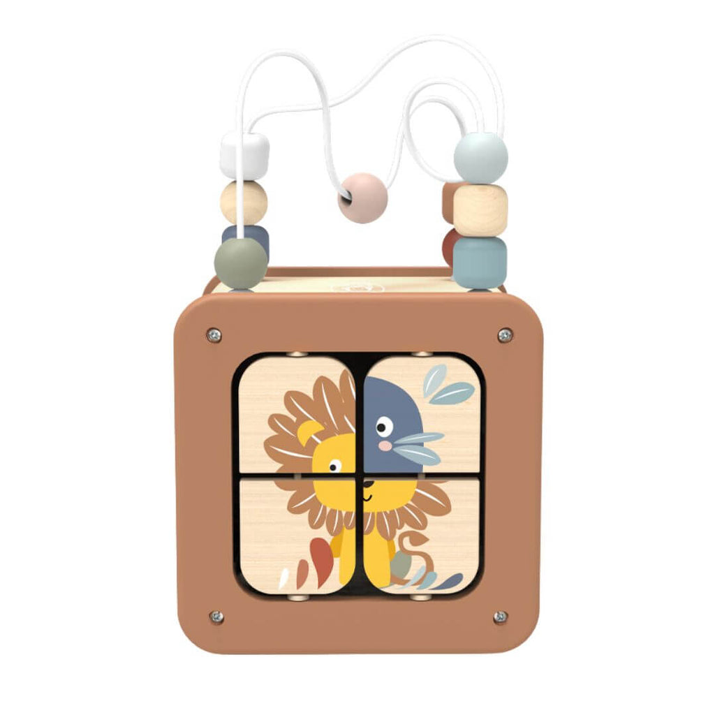 Wooden 5-in-1 Activity Cube