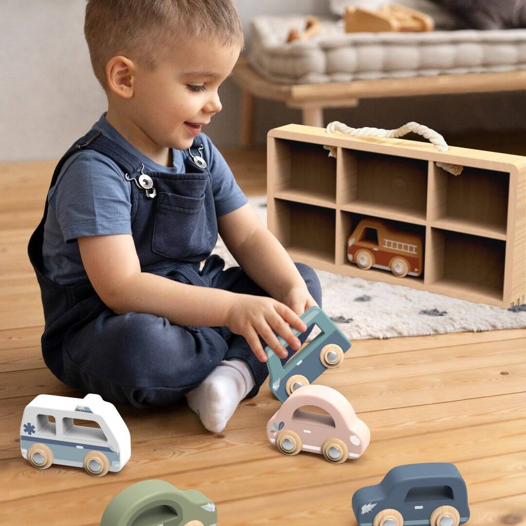 Wooden Toy Car Set