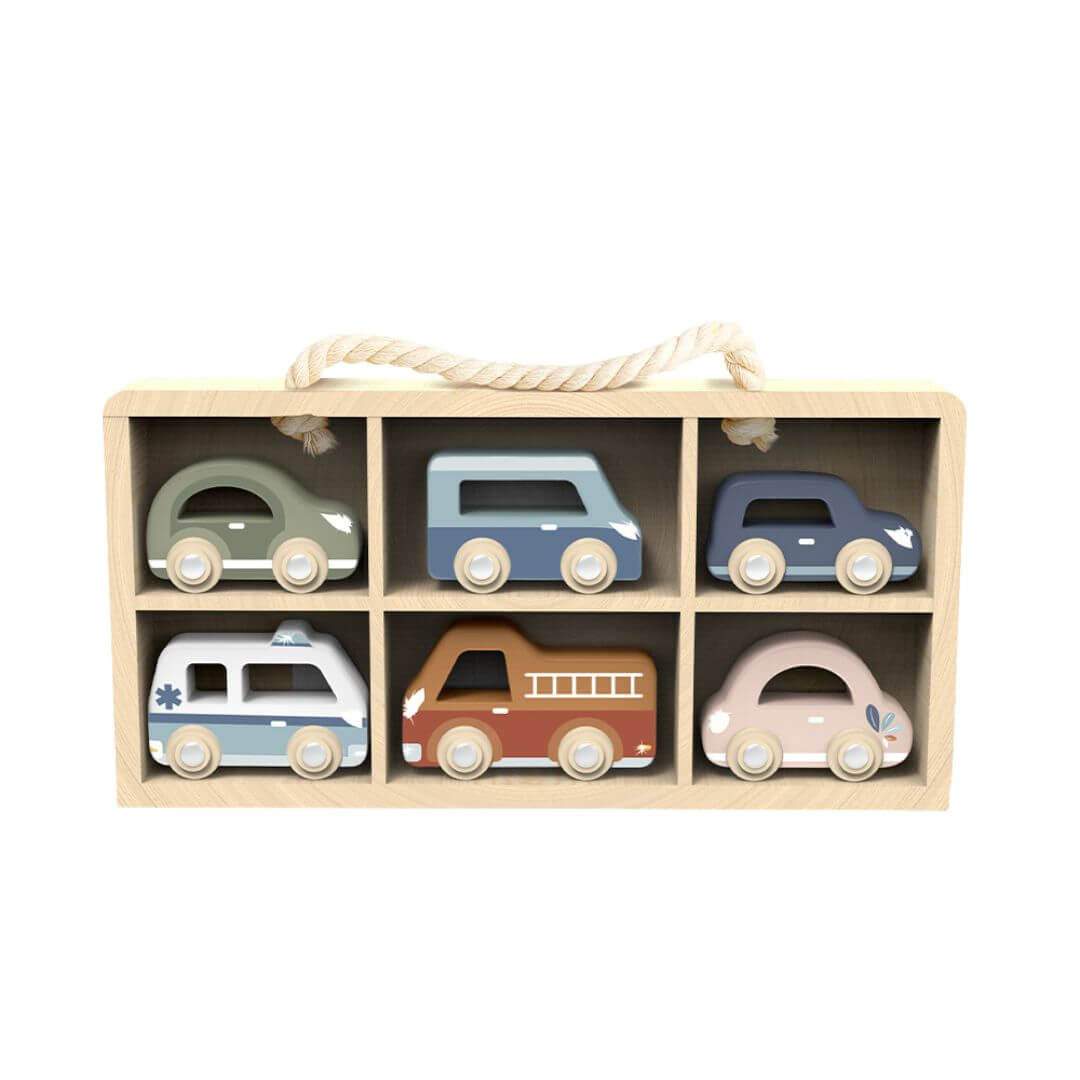 Wooden Toy Car Set