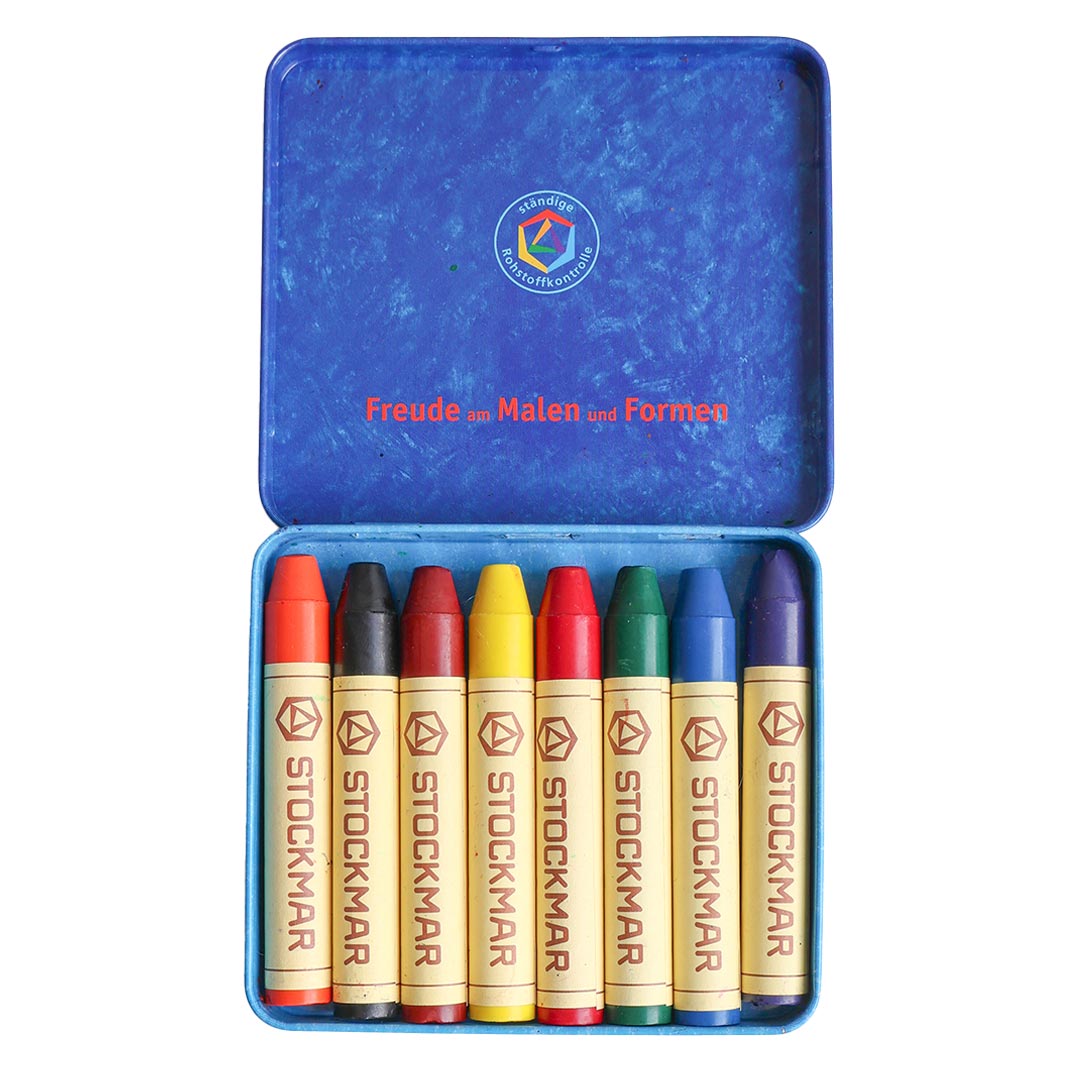 Beeswax Crayons - Standard Mix - 8 Sticks