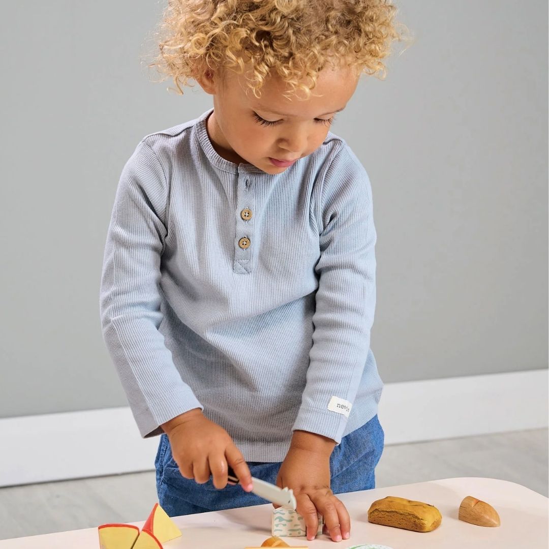 Mouse-shaped Wooden Cheese Board Play Set