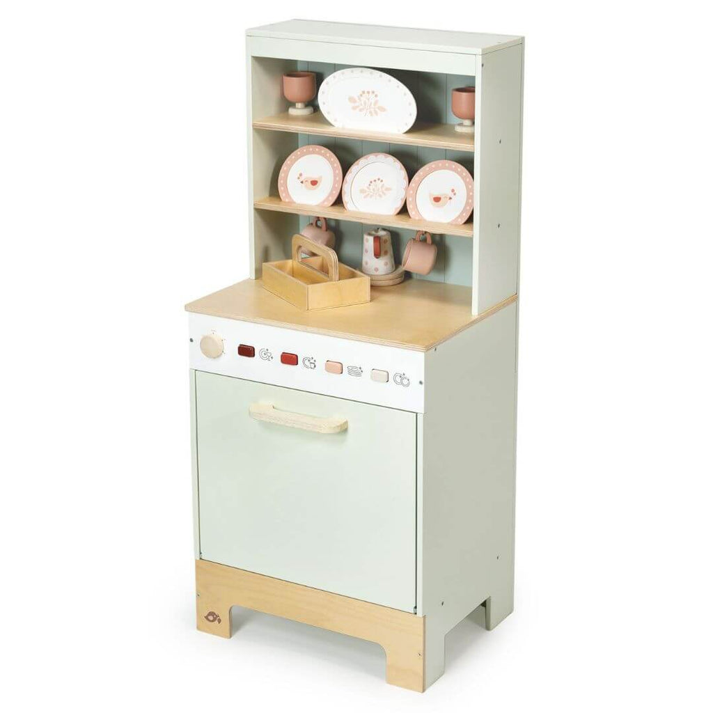 Wooden Kitchen Hutch and Dishwasher Playset