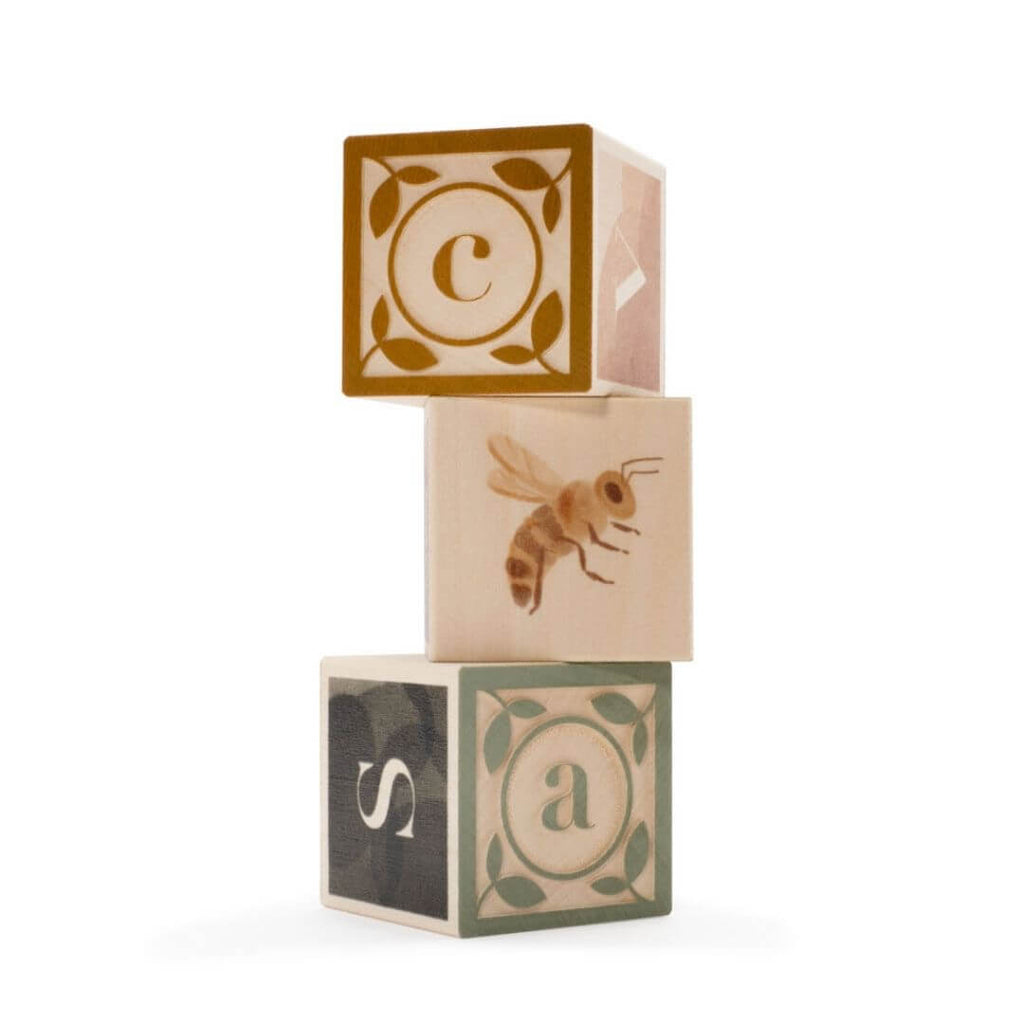 Woodland Watercolor ABC Blocks